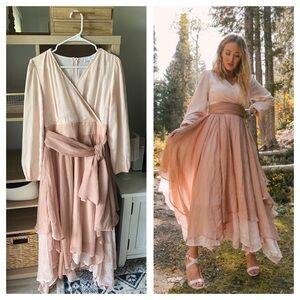 Ivy City Co. Long Sleeve Wanderlust Midi Dress